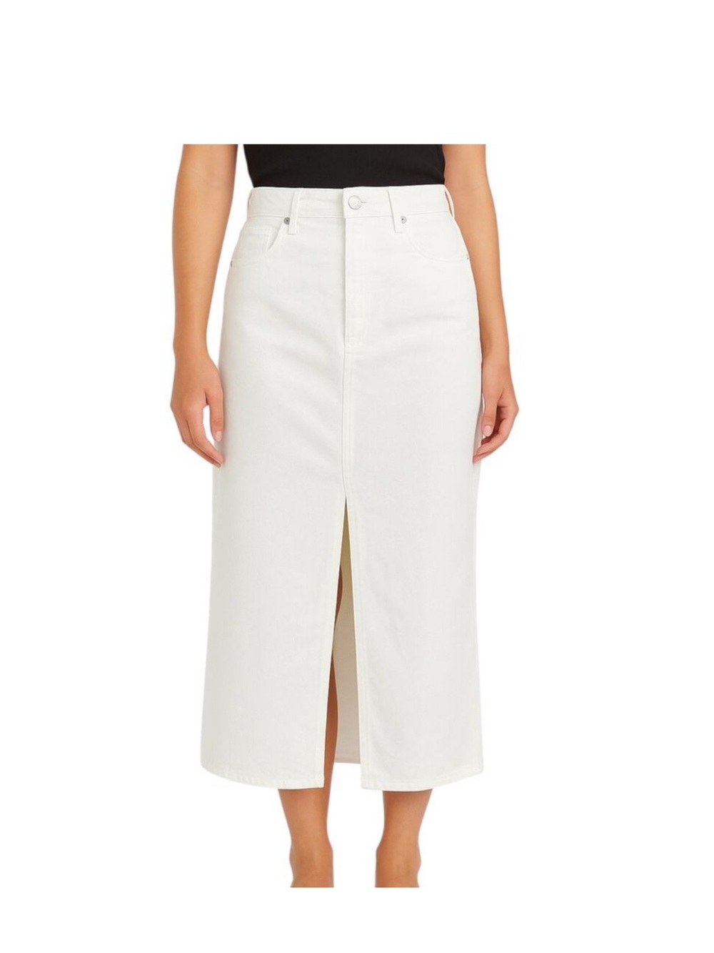 Mango High waist denim skirt